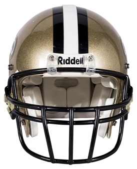 2008 Drew Brees Game Used New Orleans Saints Helmet (Letter of Provenance) 